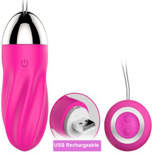 POTENTE - ARMONY - OVO VIBRANTE ESPIRAL SWEETY CONTROLE REMOTO ROSA