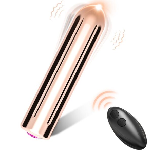 POTENTE - ARMONY - WARHEAD VIBRADOR BALA CONTROLE REMOTO DOURADO 2 CM X 8.8 CM