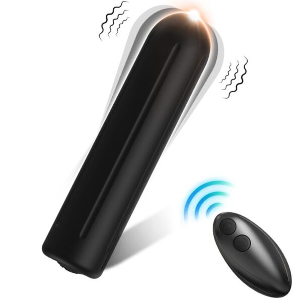 POTENTE - ARMONY - WARHEAD VIBRADOR BALA CONTROLE REMOTO PRETO 2 CM X 8.8 CM