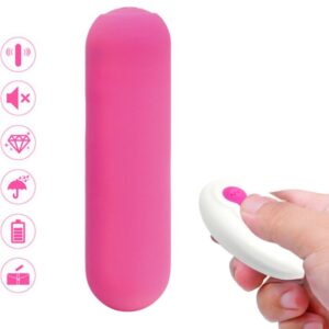 POTENTE - ARMONY - SPLASH JOIE VIBRADOR BULLET SILICONE CONTROLE REMOTO 10 VIBRAÇÕES 75 X 19 CM ROSA