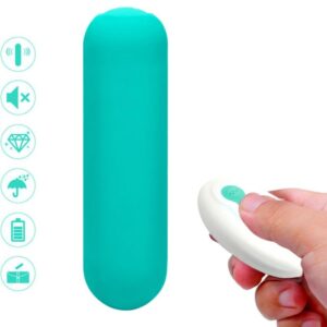 POTENTE - ARMONY - SPLASH JOIE VIBRADOR BULLET SILICONE CONTROLE REMOTO 10 VIBRAÇÕES 75 X 19 CM VERDE