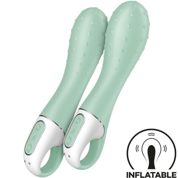 POTENTE - SATISFYER - AIR PUMP VIBRATOR 3 PONTO G INFLÁVEL MENTA