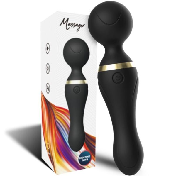 POTENTE - ARMONY - FREEZA MASSAGER E VIBRADOR CABEÇA SUPER FLEXÍVEL PRETA