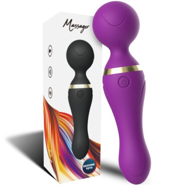 POTENTE - ARMONY - MASSAGER E VIBRADOR FREEZA CABEÇA SUPER FLEXÍVEL ROXO