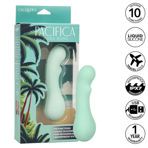 POTENTE - CALEXOTICS - PACIFICA BORA BORA ESTIMULADOR PONTO G 10 VIBRAÇÕES AQUA