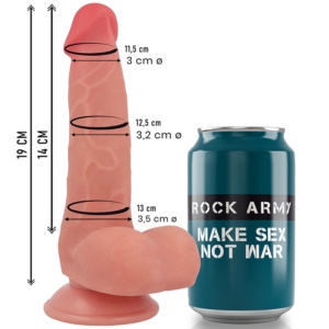 POTENTE - ROCKARMY - SILICONE LÍQUIDO FOX 19 CM -O- 3