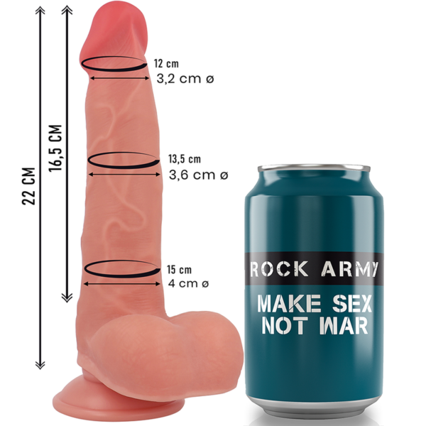 POTENTE - ROCKARMY - SILICONE LÍQUIDO RANGER 22 CM -O- 3