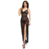 POTENTE - CHILIROSE - CR 4723 BABYDOLL LONGO E TANGA PRETO S