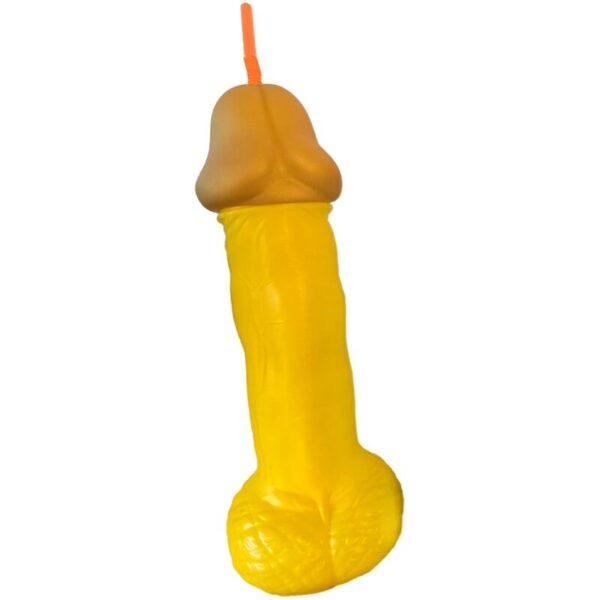 POTENTE - DIABLO PICANTE - VASO PENE PLÁSTICO AMARILLO
