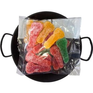 POTENTE - DIABLO PICANTE - DOCES DE AÇÚCAR MASTIGÁVEIS EM FORMATO DE PÊNIS EM DIFERENTES SABORES