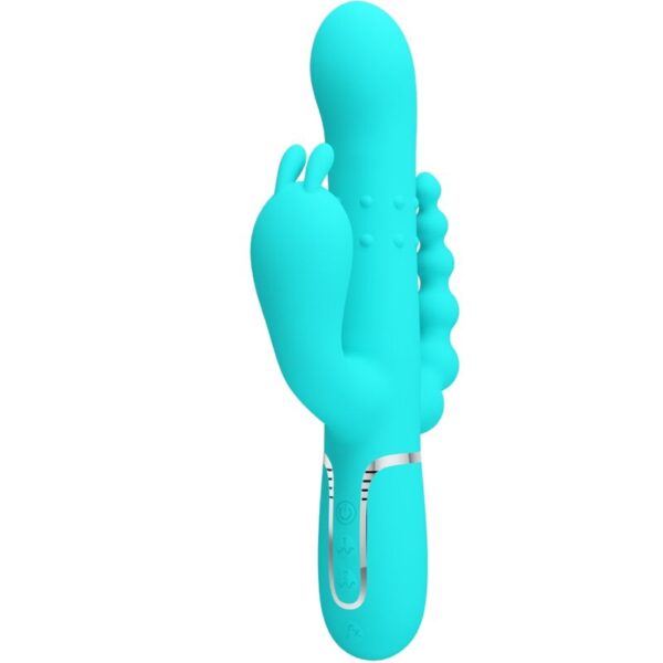 POTENTE - PRETTY LOVE - CAMMY 4 EM 1 MULTIFUNCIONAL TRIPPLE RABBIT VIBRADOR AZUL