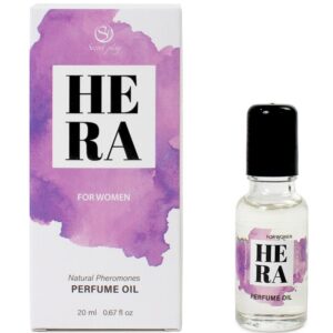 POTENTE - SECRETPLAY - HERA PERFUME NATURAL FEROMONAS EM ÓLEO PARA MULHERES 20 ML