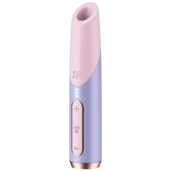 POTENTE - SATISFYER - ESTIMULADOR DE CLITÓRIS BOLD KISS WAVE ROSA / VIOLETA
