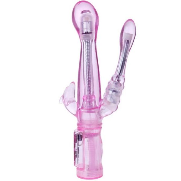 POTENTE - BAILE - VIBRADOR FLEXÍVEL COM ESTIMULADOR ANAL