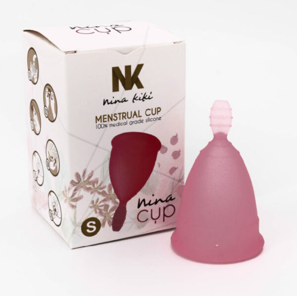POTENTE - NINA KIKÍ - COPO MENSTRUAL ROSA TAMANHO S 6 + 1 GRTIS