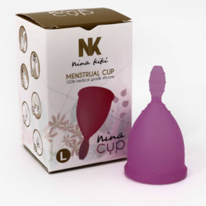 POTENTE - NINA KIKÍ - COPO MENSTRUAL ROXO TAMANHO L 6 + 1 GRTIS