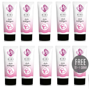 POTENTE - KIKÍ TRAVEL - LUBRIFICANTE SABOR GOMA 50ML 10 + 1 GRÁTIS