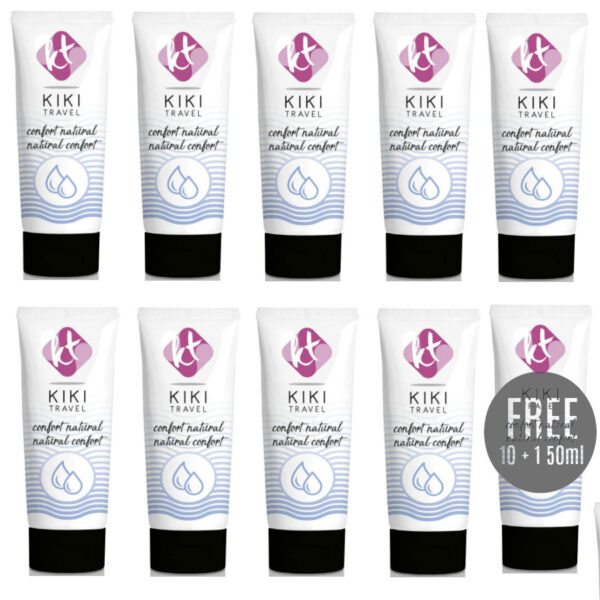 POTENTE - KIKÍ TRAVEL - CONFORT LUBRIFICANTE NATURAL 50 ML 10 + 1 GRÁTIS