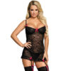 POTENTE - SUBBLIME - CHEMISE CORREIA GARTER COM ARCO-ROSA S / M
