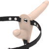 POTENTE - FETISH SUBMISSIVE HARNESS - VIBRADOR FLESH UP DE DUPLA PENETRAO