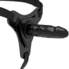 POTENTE - FETISH SUBMISSIVE HARNESS - SILICONE PRETO REALISTA 15 CM