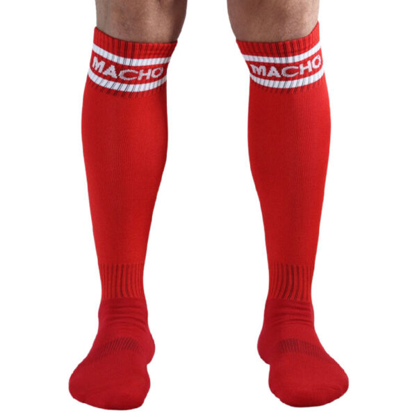 POTENTE - MACHO - MEIAS COMPRIDAS TAMANHO ÚNICO VERMELHO