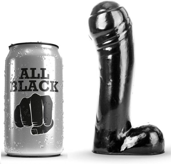 POTENTE - ALL BLACK - DILDO PRETO 15 CM