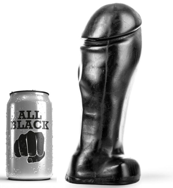 POTENTE - ALL BLACK - DONG 22 CM DE DEDO LARGO