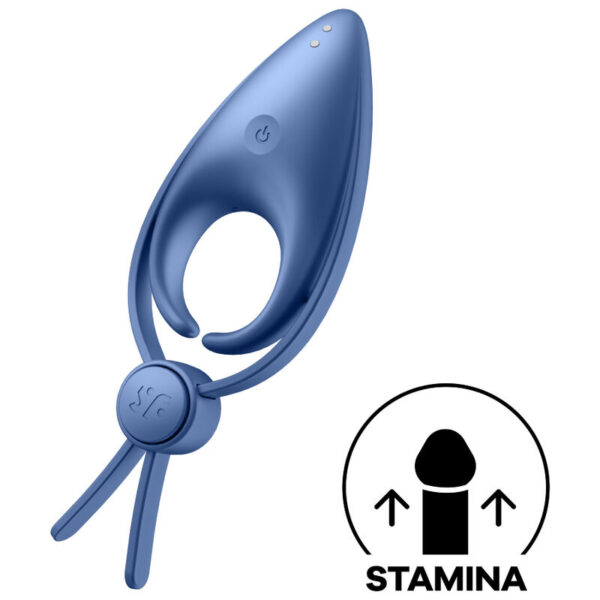 POTENTE - SATISFYER - VIBRADOR SNIPER RING AZUL