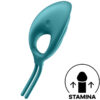 POTENTE - SATISFYER - VIBRADOR DE ANEL ESPADADISTA VERDE
