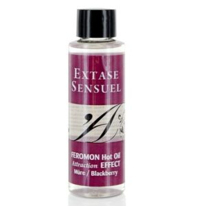 POTENTE - EXTASE SENSUAL - ÓLEO DE MASSAGEM EFEITO DE AQUECIMENTO COM FEROMÔNIOS DE BLACKBERRY 100 ML