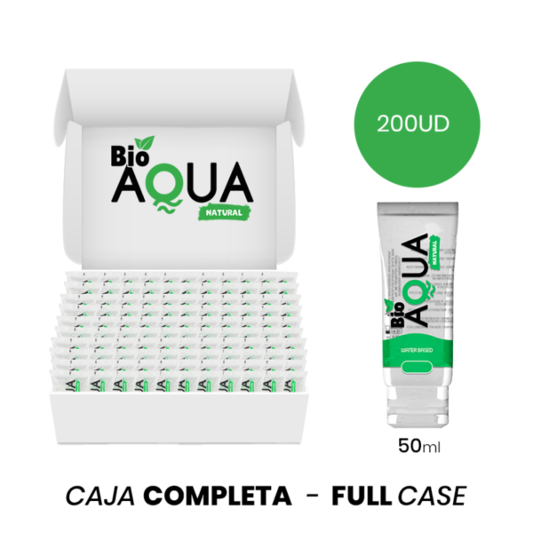 POTENTE - MOQ 200 - BIOAQUA LUBRIFICANTE À BASE DE ÁGUA INGREDIENTES NATURAIS 50 ML