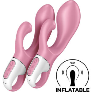 POTENTE - SATISFYER - BOMBA DE AR BUNNY 2 ROSA
