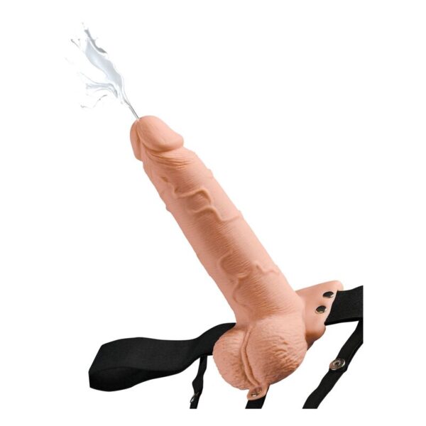 POTENTE - FETISH FANTASY SERIES - ARNÊS AJUSTVEL PÉNIS REALÍSTICO COM BOLAS SQUIRTING 19 CM