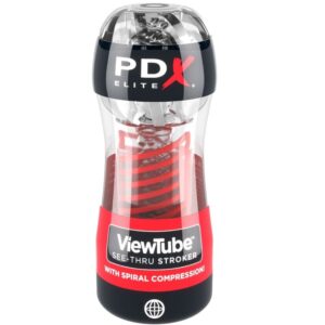 POTENTE - PDX ELITE - STROKER VIEWTUBE 2 COMPRESSO ESPIRAL TRANSPARENTE