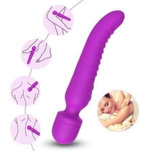 POTENTE - ARMONY - MASSAGER MISSION E VIBRADOR EFEITO DE CALOR ROXO