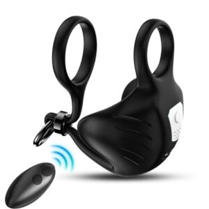 POTENTE - ARMONY - ANEL VIBRADOR MANTA SCROTUM CONTROLE REMOTO PRETO
