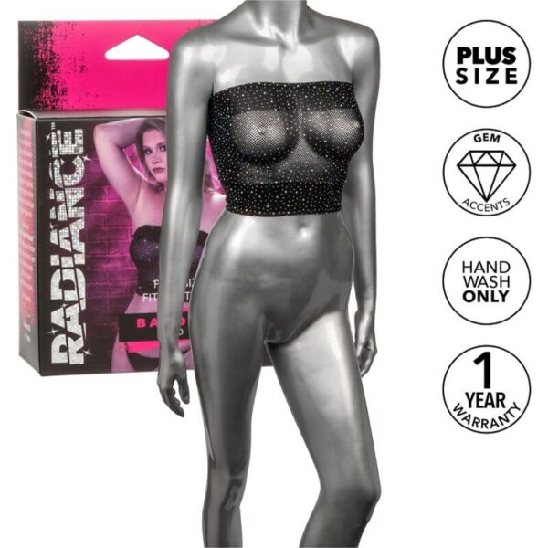 POTENTE - CALEXOTICS - RADIANCE BANDEAU TOP RHINE PLUS SIZE