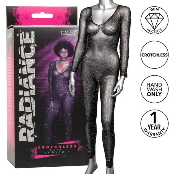 POTENTE - CALEXOTICS - RADIANCE BODYSUIT COMPLETO CROTCHLESS RHINE