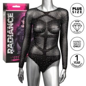 POTENTE - CALEXOTICS - RADIANCE BODY MANGA COMPRIDA RHINE PLUS SIZE