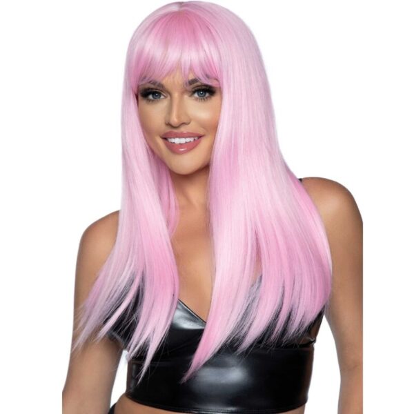 POTENTE - LEG AVENUE - PERUCA LONG STRAIGHT BANG ROSA