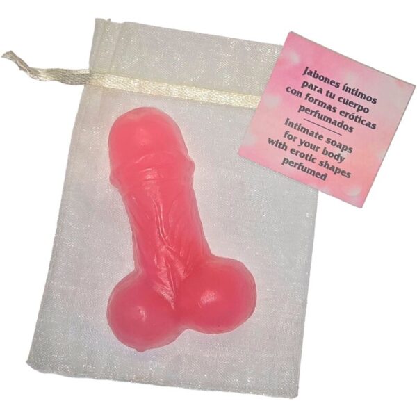 POTENTE - DIABLO PICANTE - SABONETE PERFUMADO EM FORMA DE PÊNIS ROSA