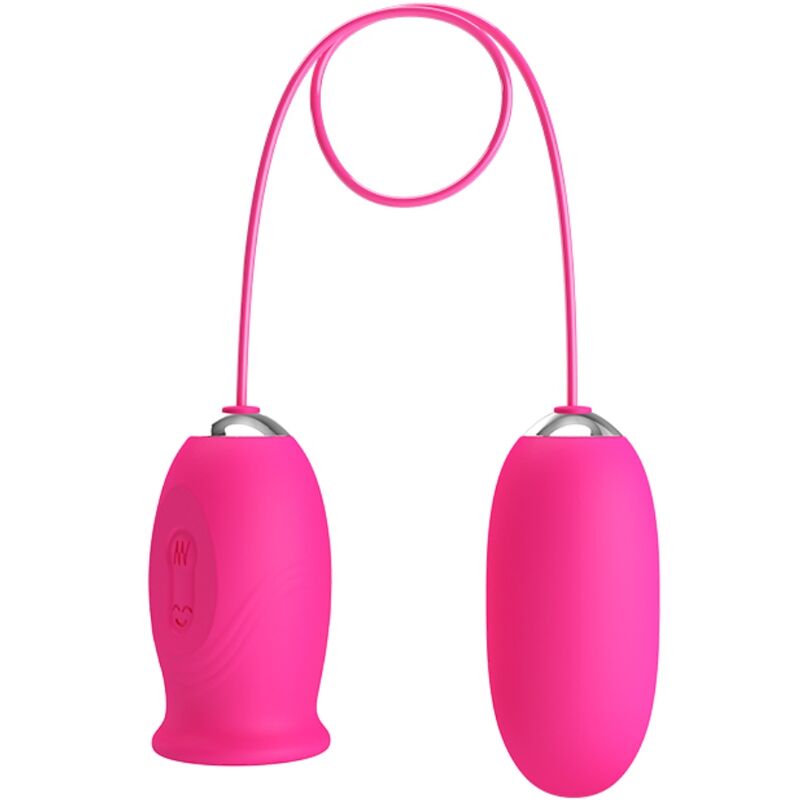 POTENTE - PRETTY LOVE - OVO VIBRADOR DAISY + LÍNGUA ESTIMULANTE DE CLITÓRIS ROSA