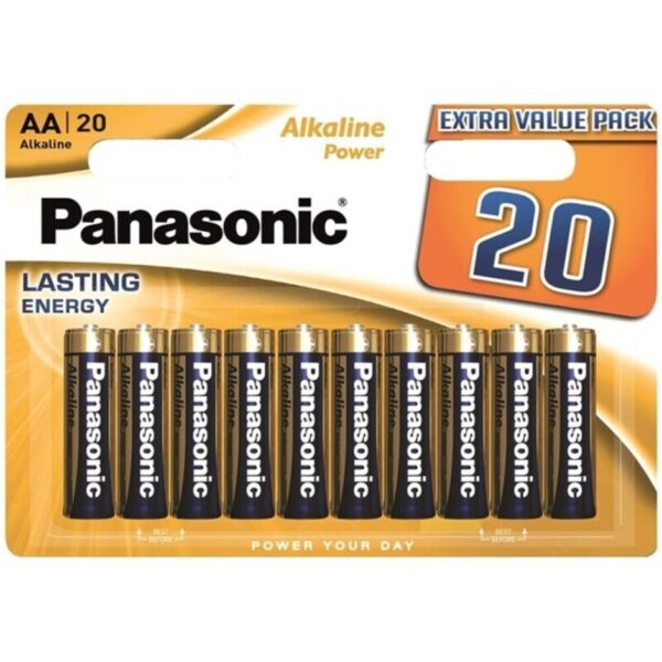 POTENTE - PANASONIC - BATERIA ALCALINA BRONZE AA LR6 BLISTER*20