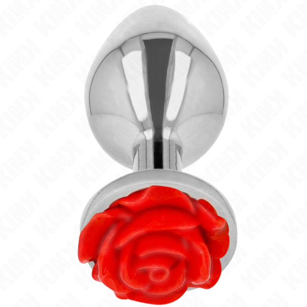 POTENTE - KINK - PLUG ANAL ROSA VERMELHO TAMANHO L