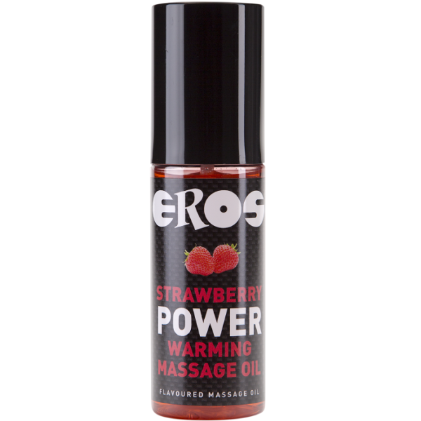 POTENTE - ÓLEO DE MASSAGEM DE AQUECIMENTO DE MORANGO EROS MORANGO
