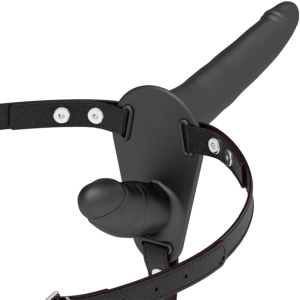 POTENTE - FETISH SUBMISSIVE HARNESS - DUPLA PENETRAO PRETO
