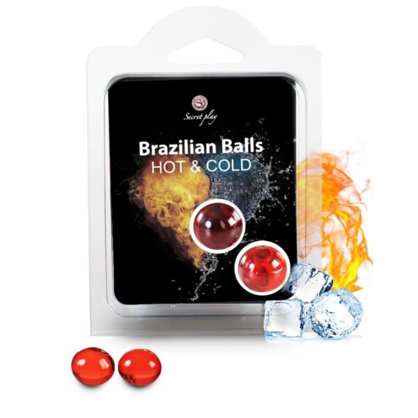 POTENTE - SECRETPLAY - BOLAS BRASILEIRAS  EFEITO CALOR E FRIO 2 UNIDADES