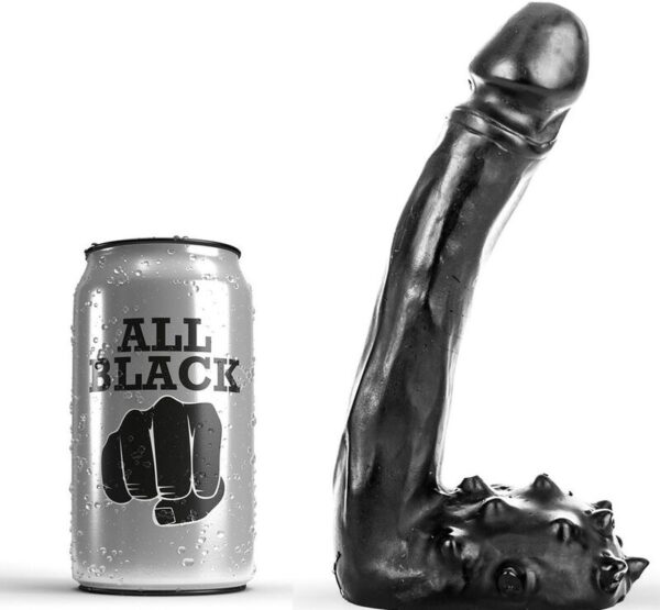 POTENTE - ALL BLACK - DILDO REALÍSTICO 19 CM
