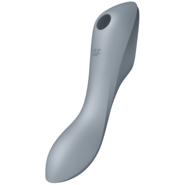 POTENTE - SATISFYER - VIBRADOR DE PULSO DE AR CURVY TRINITY 3 CINZA